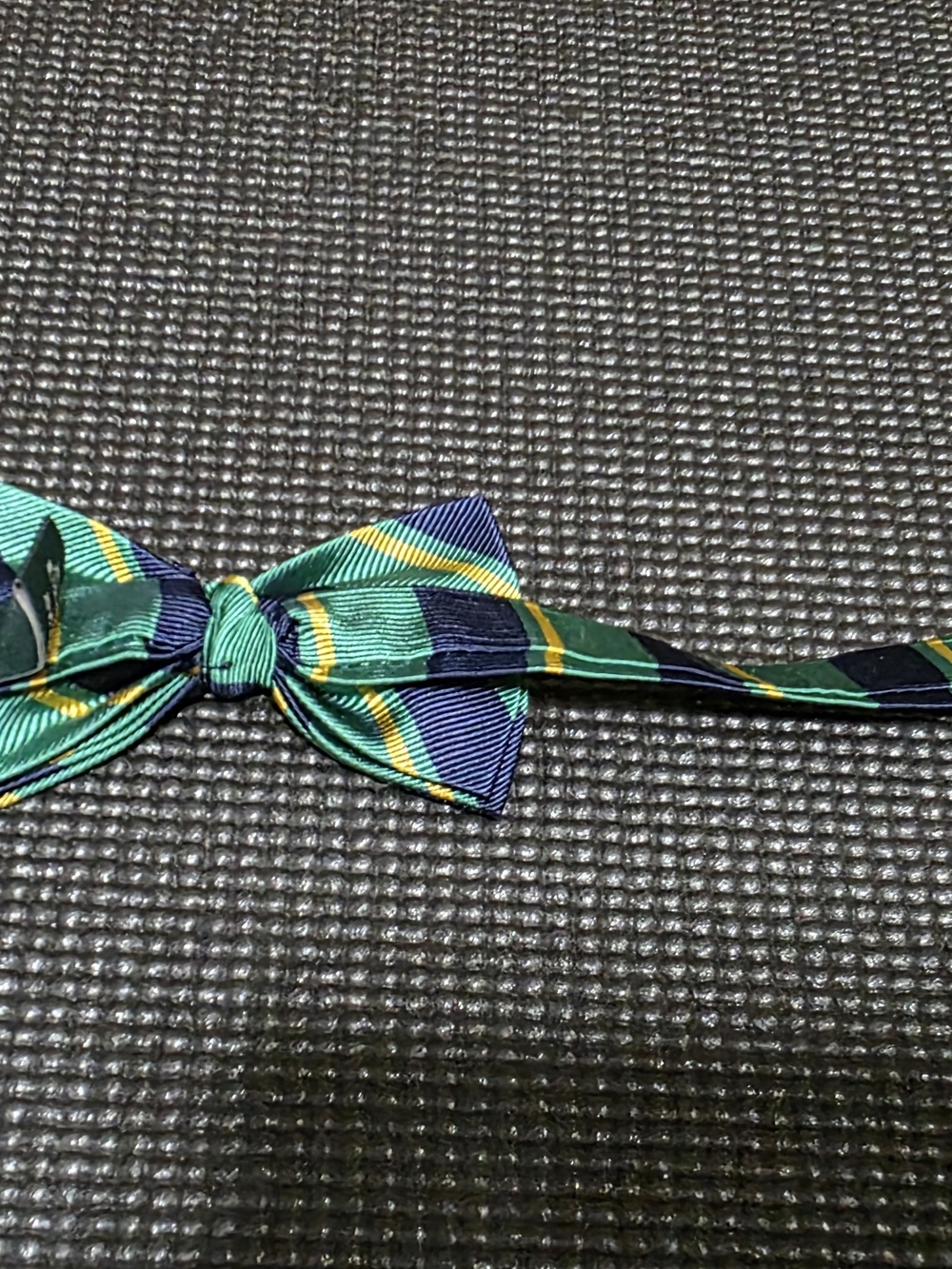 Polo by Ralph Lauren Green and Navy Striped Kids Bow Tie